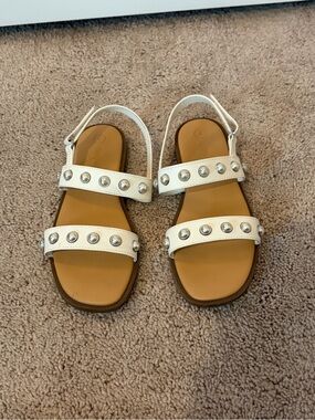 Cat & Jack White Studded Kids Sandals